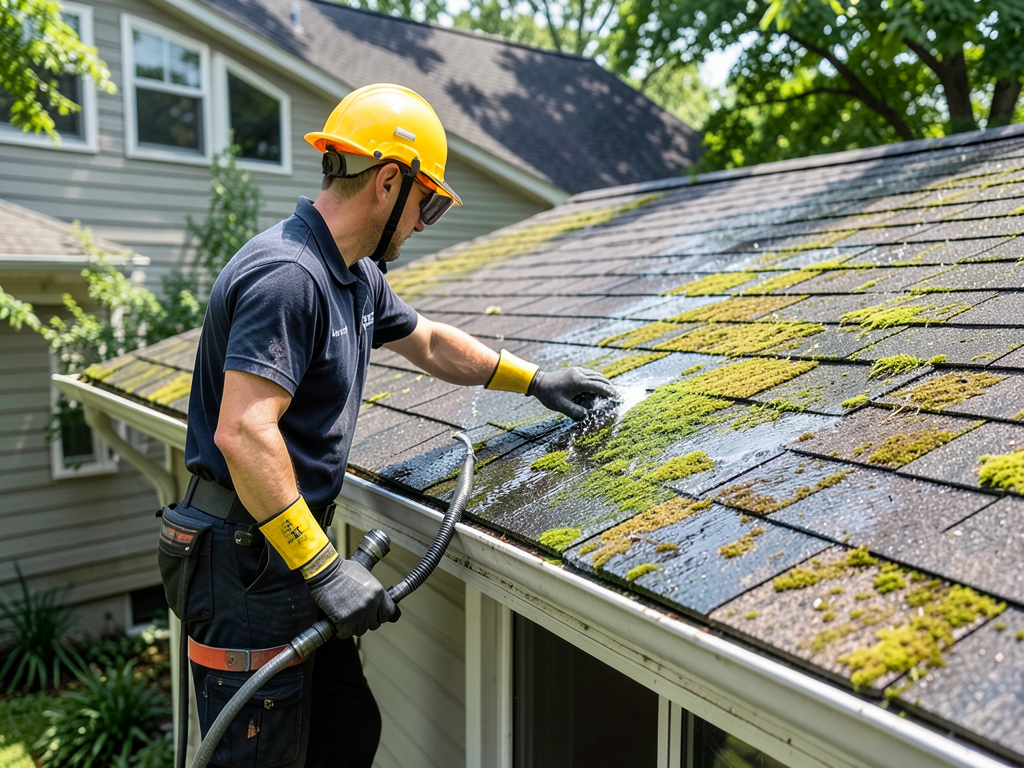 How to safely remove the green moss growing on you