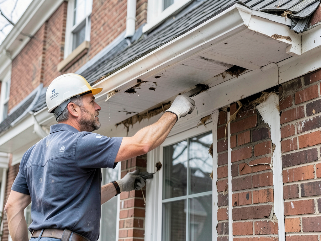 Keeping squirrels and raccoons from tearing holes